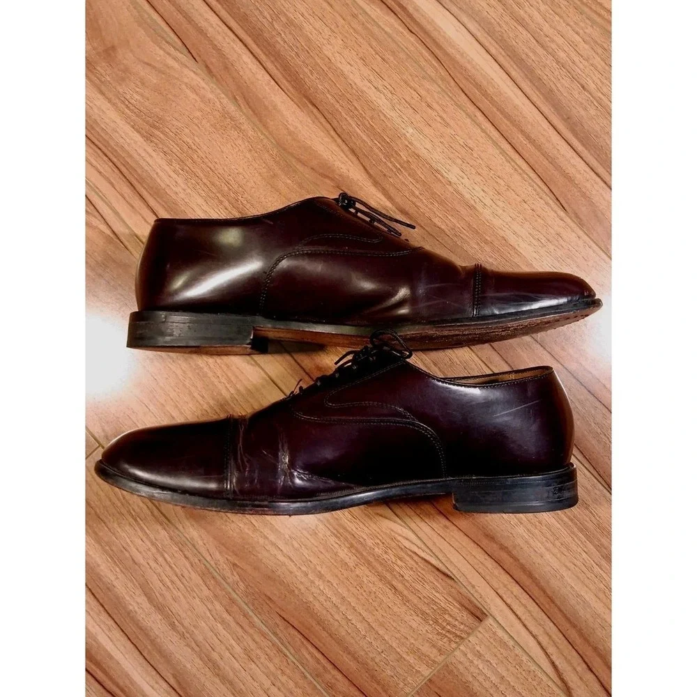 Vintage Cole Haan City Brown Leather Oxford Dress Shoes Men's Size 12 D 02698 E5